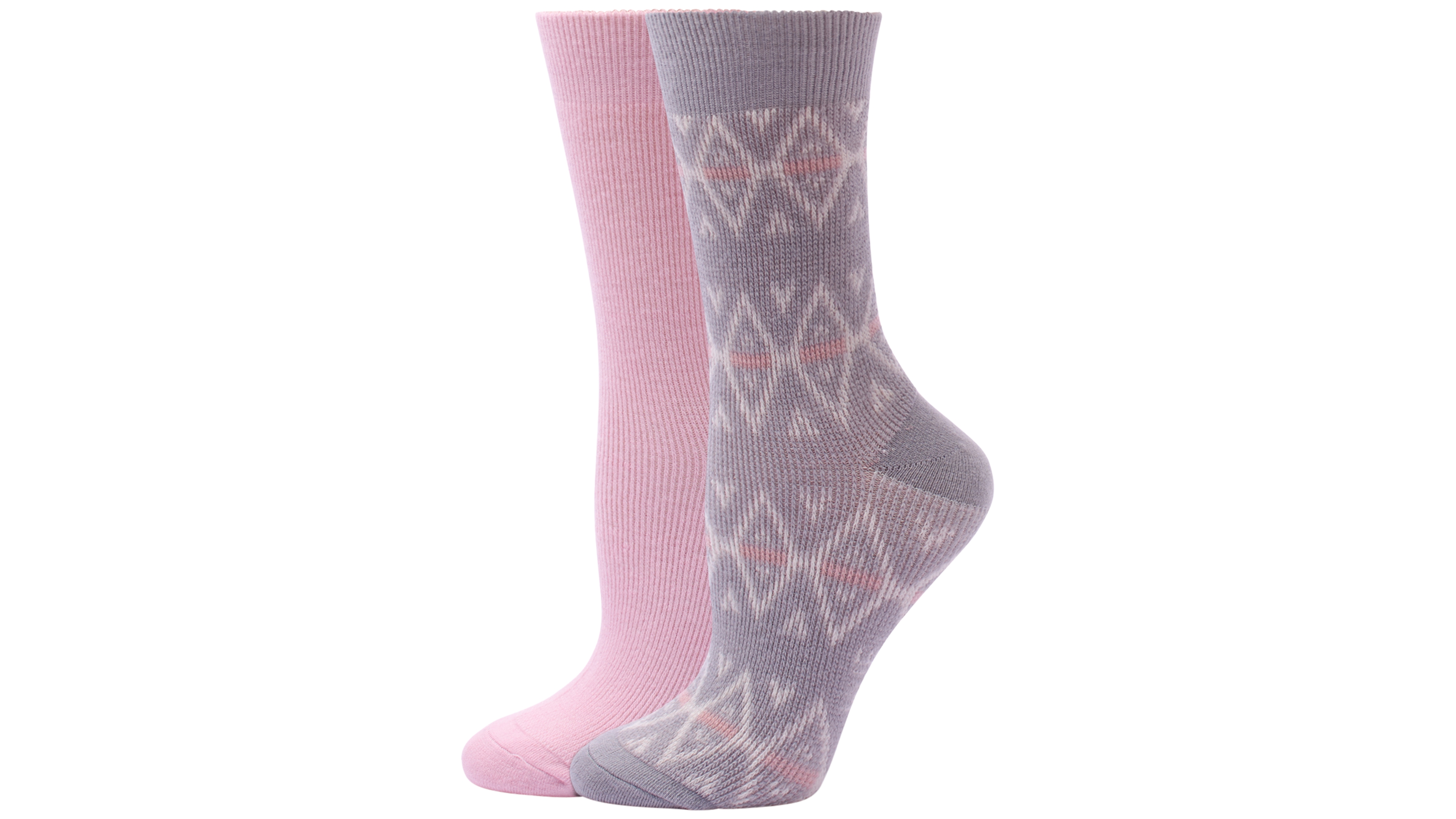 Hue Women's Argyle Stripe Crew Boot Socks, 2-Pack