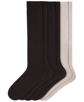 Women's Flat Knit Knee High Socks 3 Pair Pack U21135
