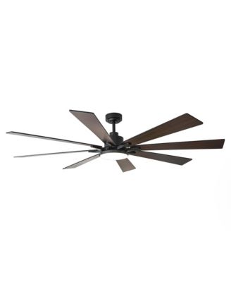 72-in Reversible 8-Blade Large Industrial Smart Ceiling Fan with Light and APP Control