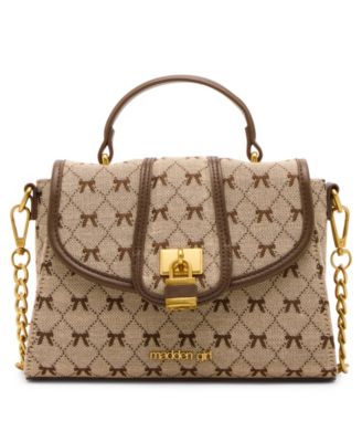Small Canvas Bow Crossbody Handbag