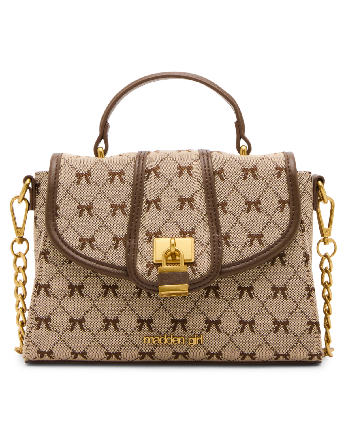 Madden Girl Small Canvas Bow Crossbody Handbag