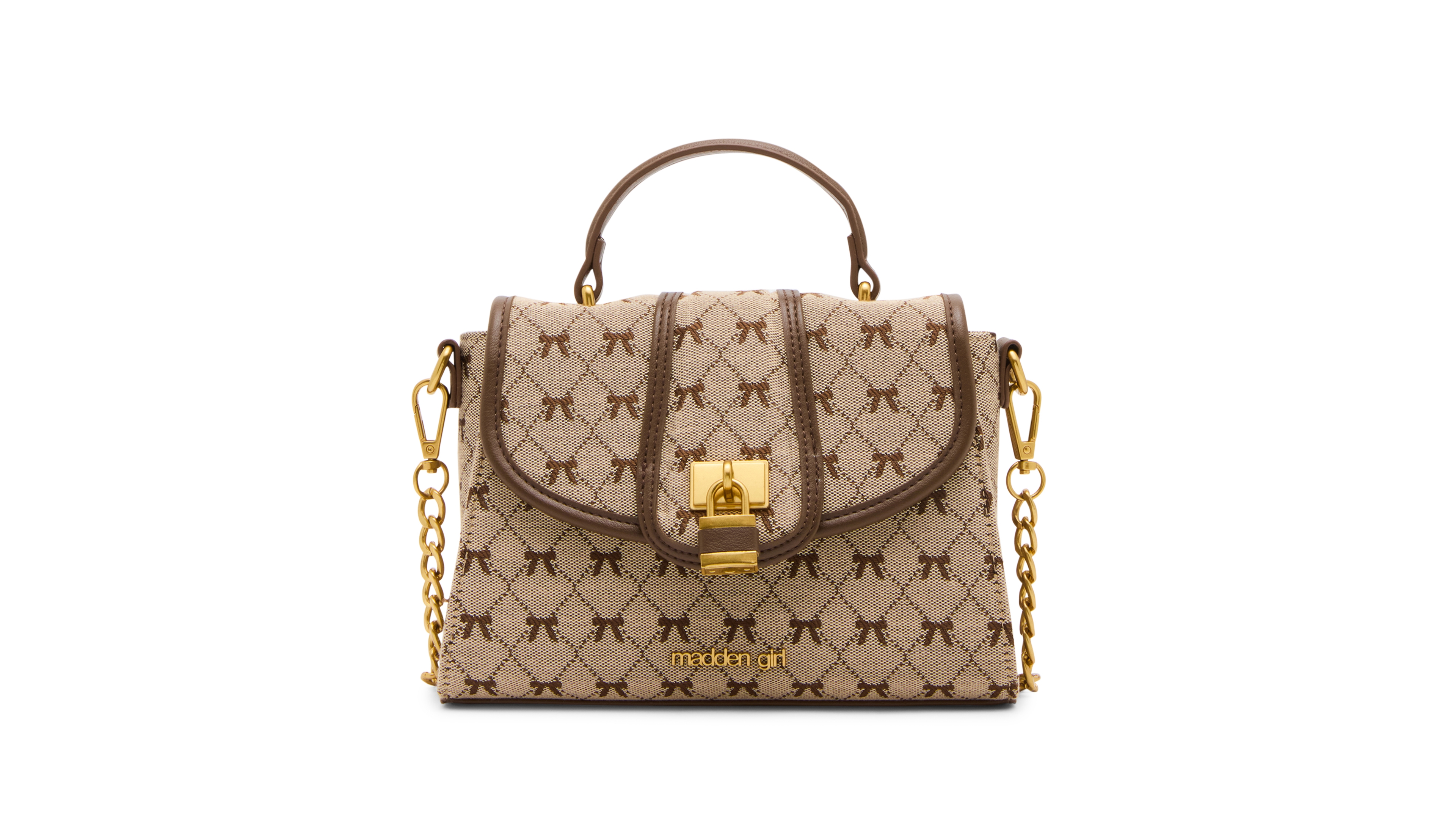 Madden Girl Small Canvas Bow Crossbody Handbag