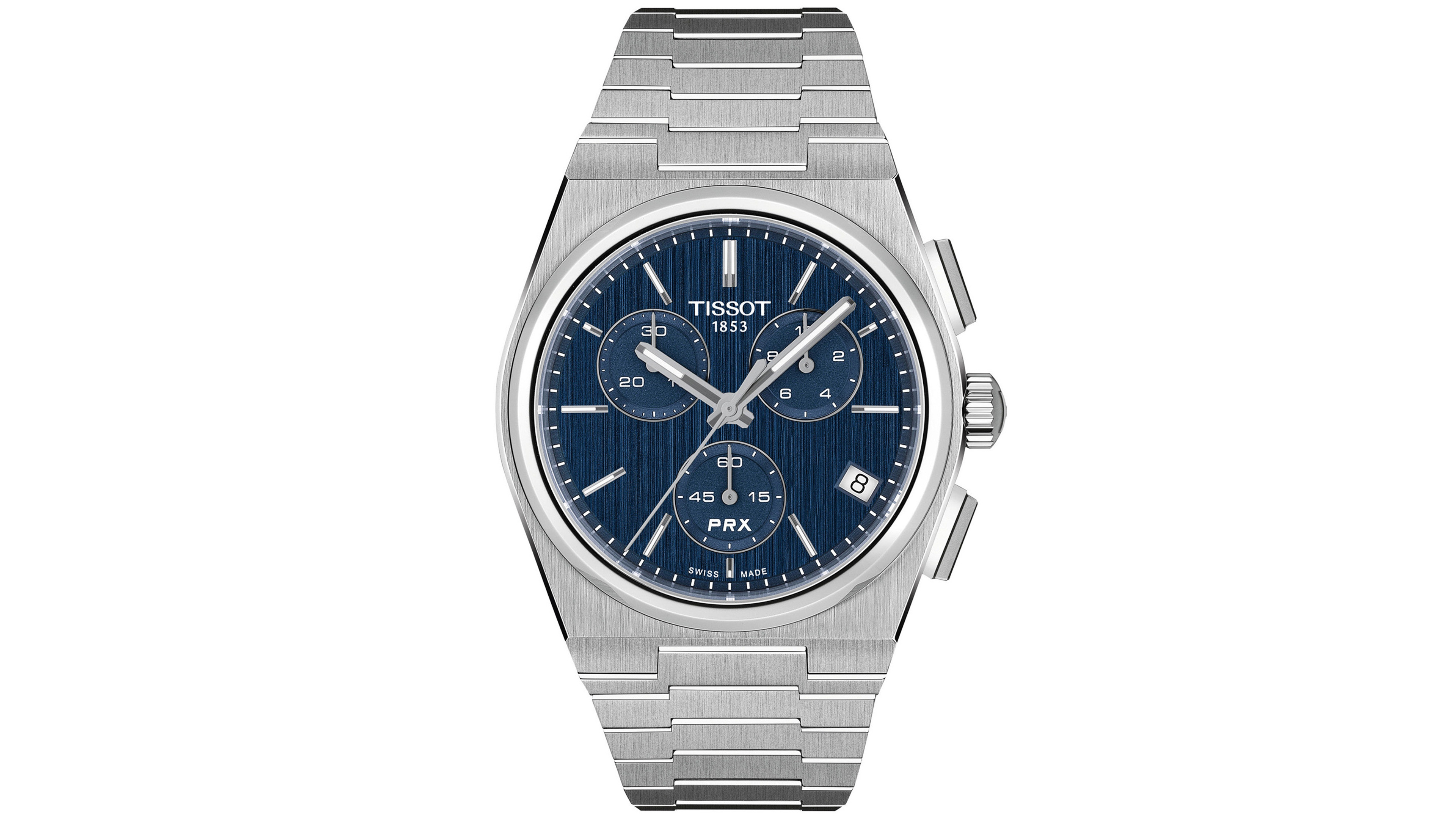 Tissot Men's Quartz Chronograph Prx Sapphire Crystal Stainless Steel Watch 41mm