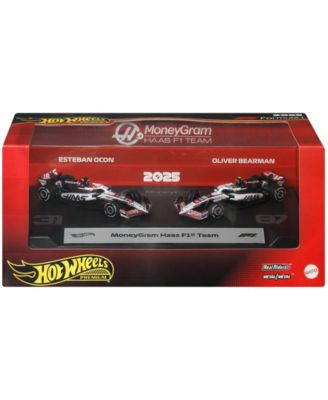 1:64 Scale MoneyGram Haas F1 Team Premium Die-Cast Race Car, 2-Pack