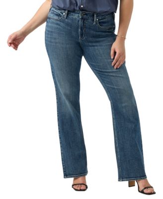 Plus Size Suki Mid-Rise Curvy-Fit Bootcut Jeans