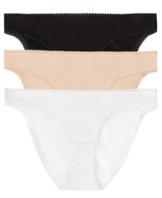 Women's Cabana Low-Rise Cotton-Blend Bikini Panty, 1402P3, 3-Pack