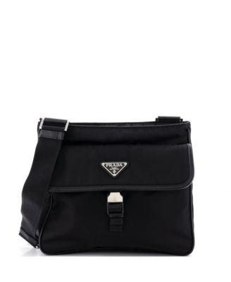 Medium Buckle Flap Messenger Bag Re-Nylon
