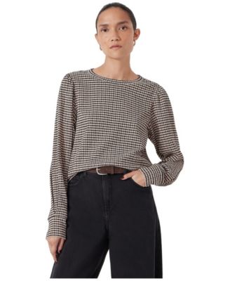 Women's Emily Gingham Puff Sleeve Top