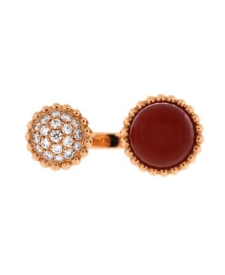 Pre-Owned Van Cleef and Arpels Perlee Couleurs Between the Finger Ring