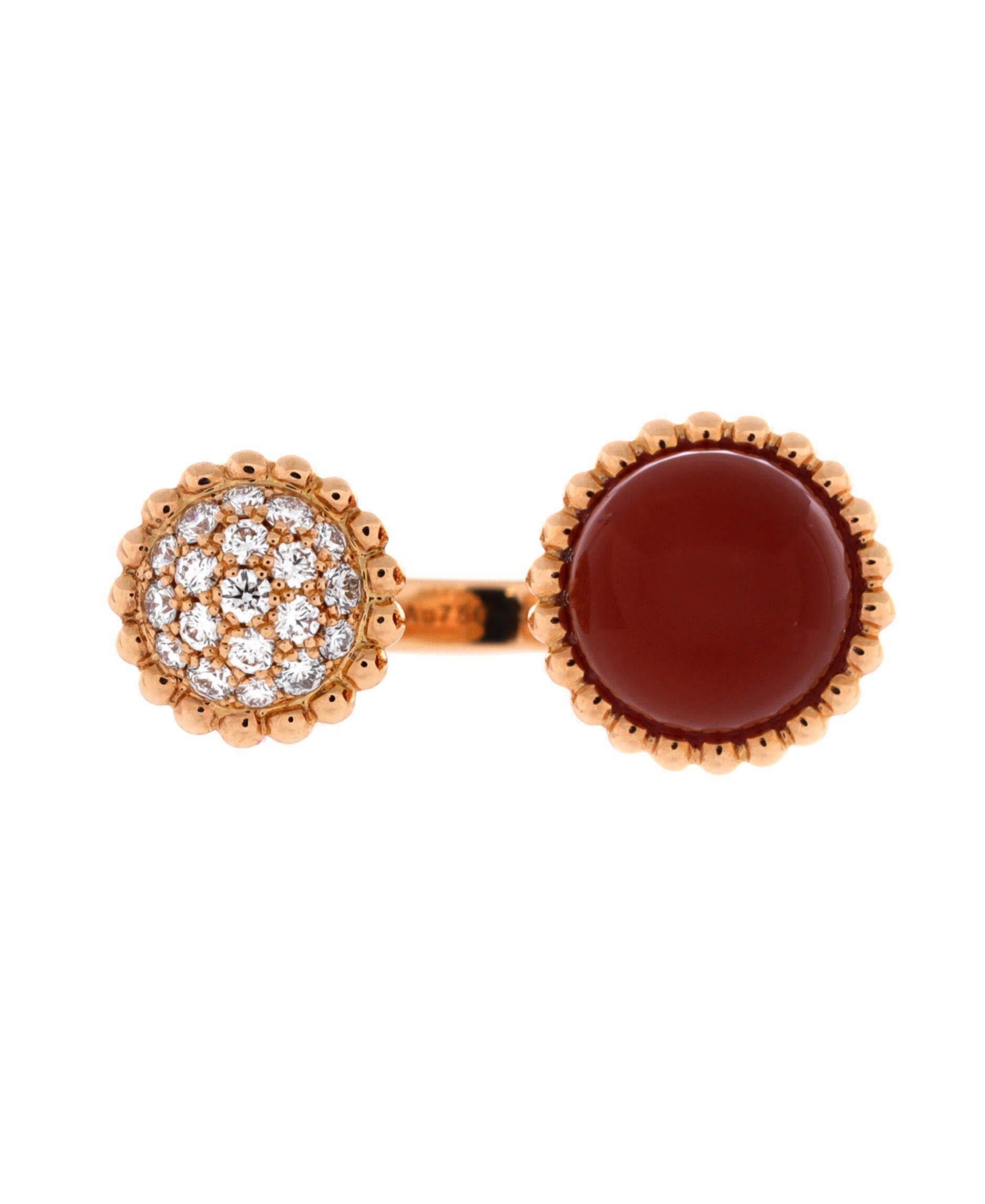 Pre-Owned Van Cleef and Arpels Perlee Couleurs Between the Finger Ring - 18k rose gold
