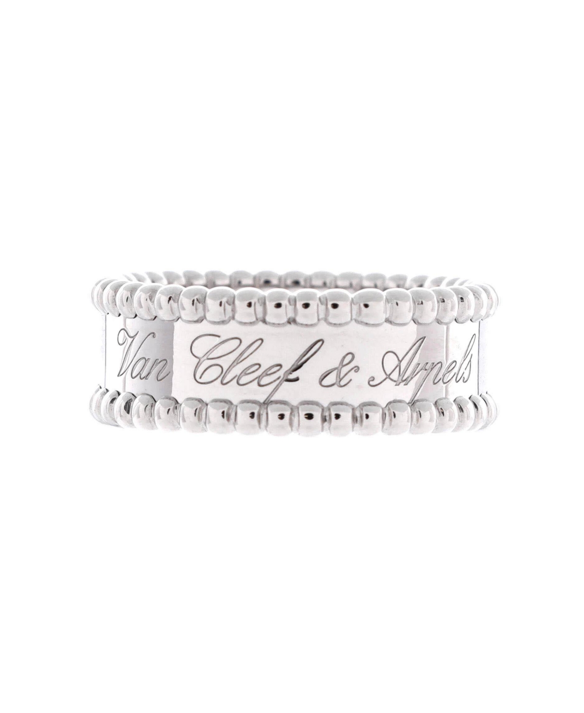 Pre-Owned Van Cleef and Arpels Perlee Signature Ring - 18k white gold