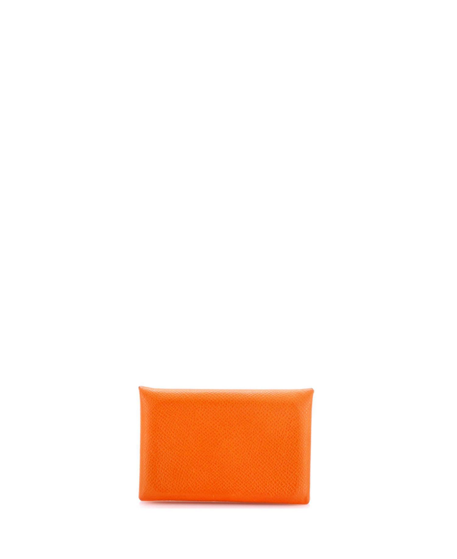 Calvi Epsom Leather Snap Envelope Design Card Case