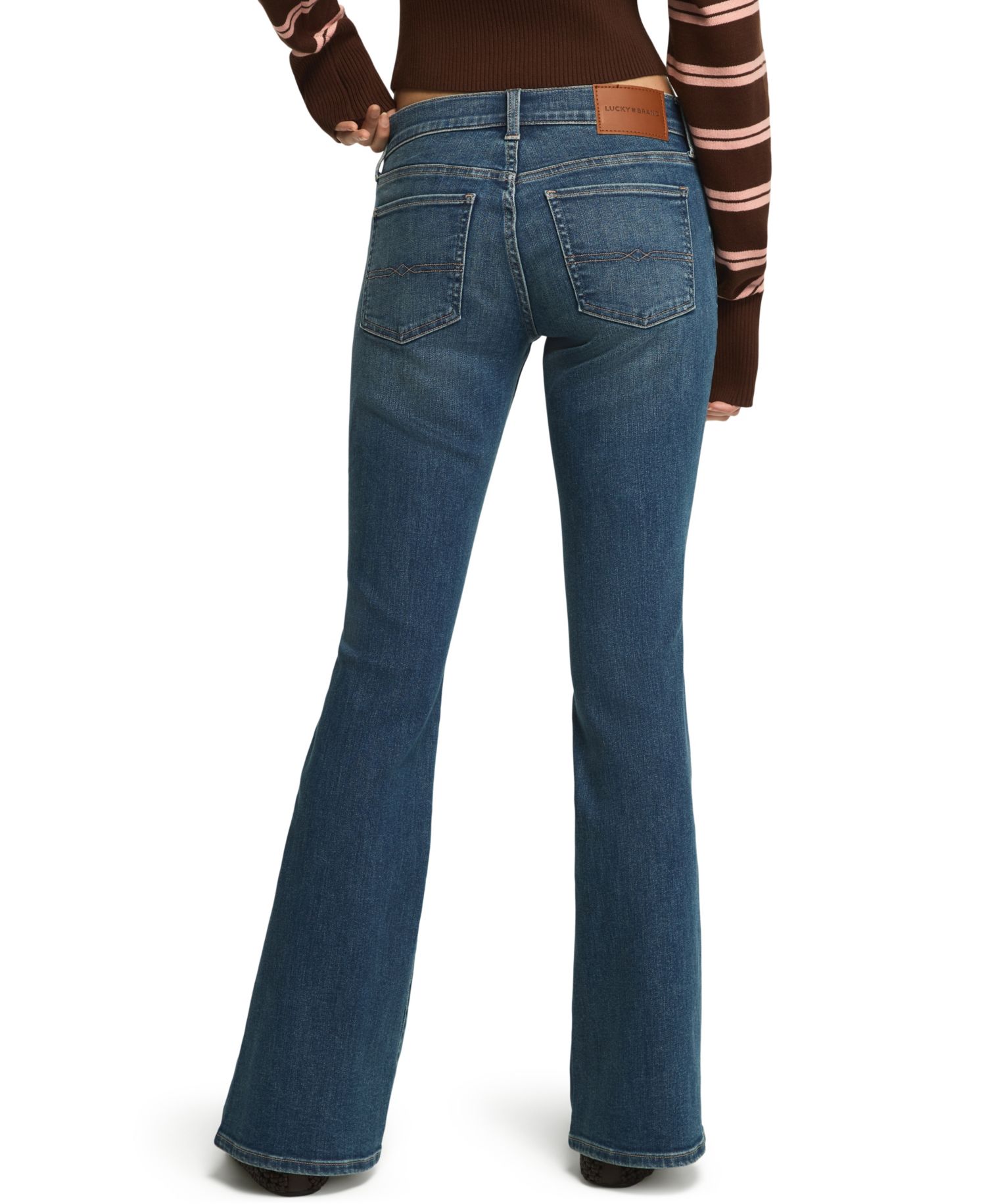 Women's Sweet Flare Mid-Rise Cotton-Blend Jeans