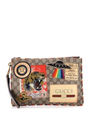 Courrier GG Coated Canvas with Applique Pouch
