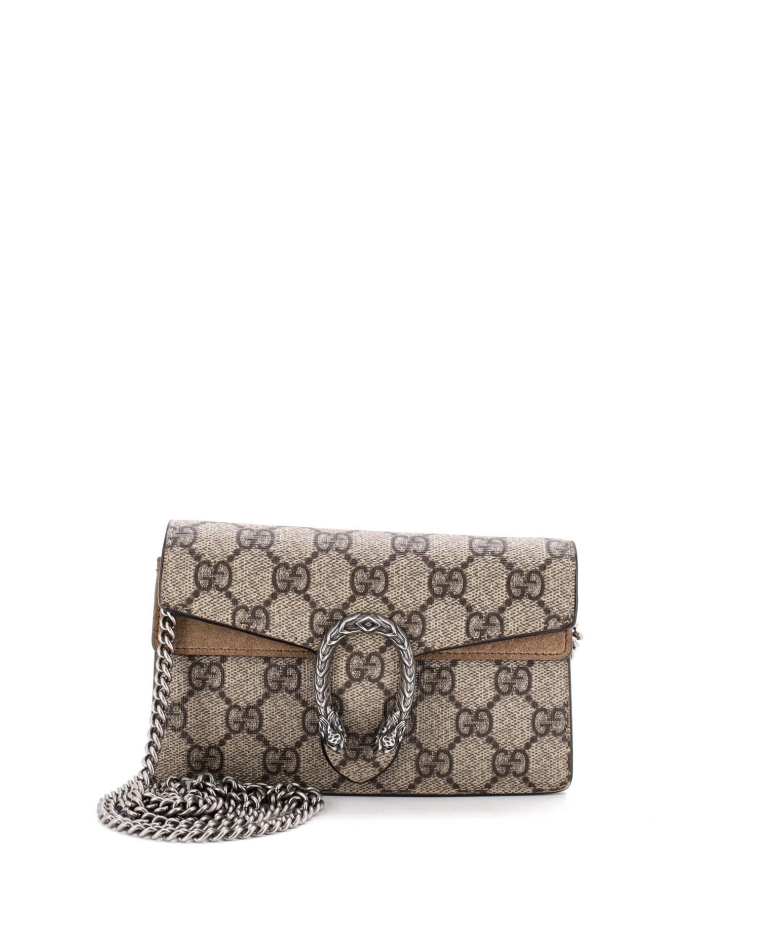 Super Mini Dionysus GG Coated Canvas Crossbody Bag