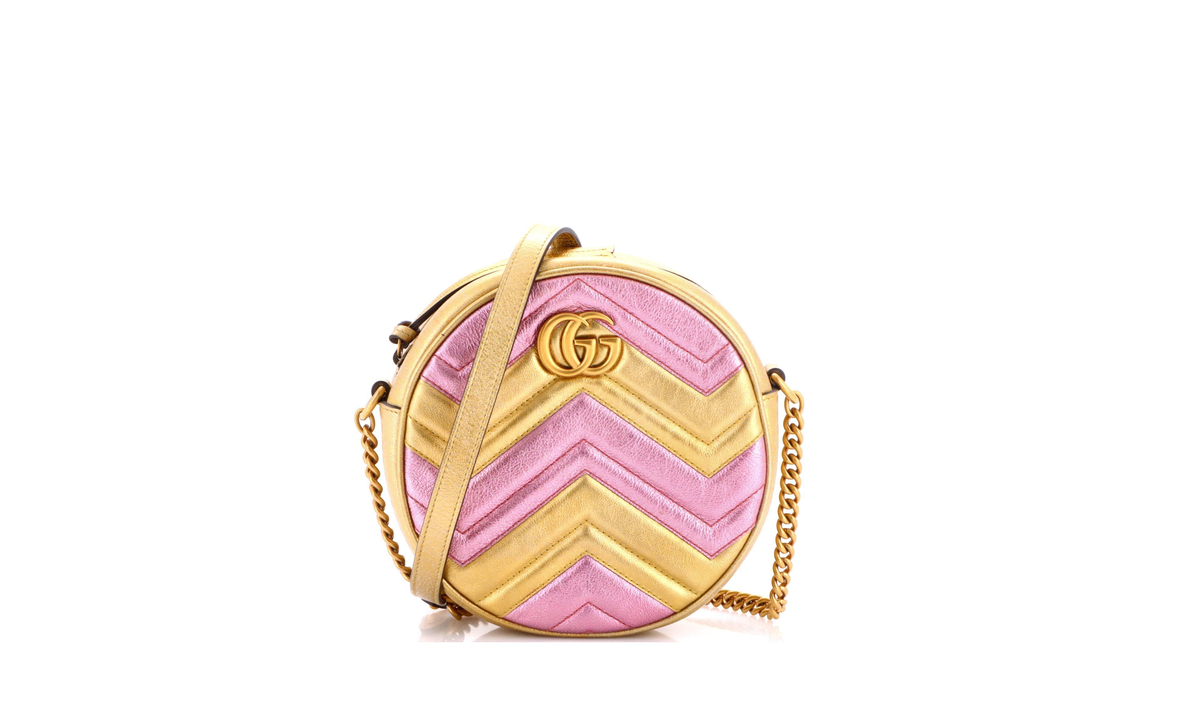 Pre-Owned Gucci Gg Marmont Mini Matelasse Leather Shoulder Bag