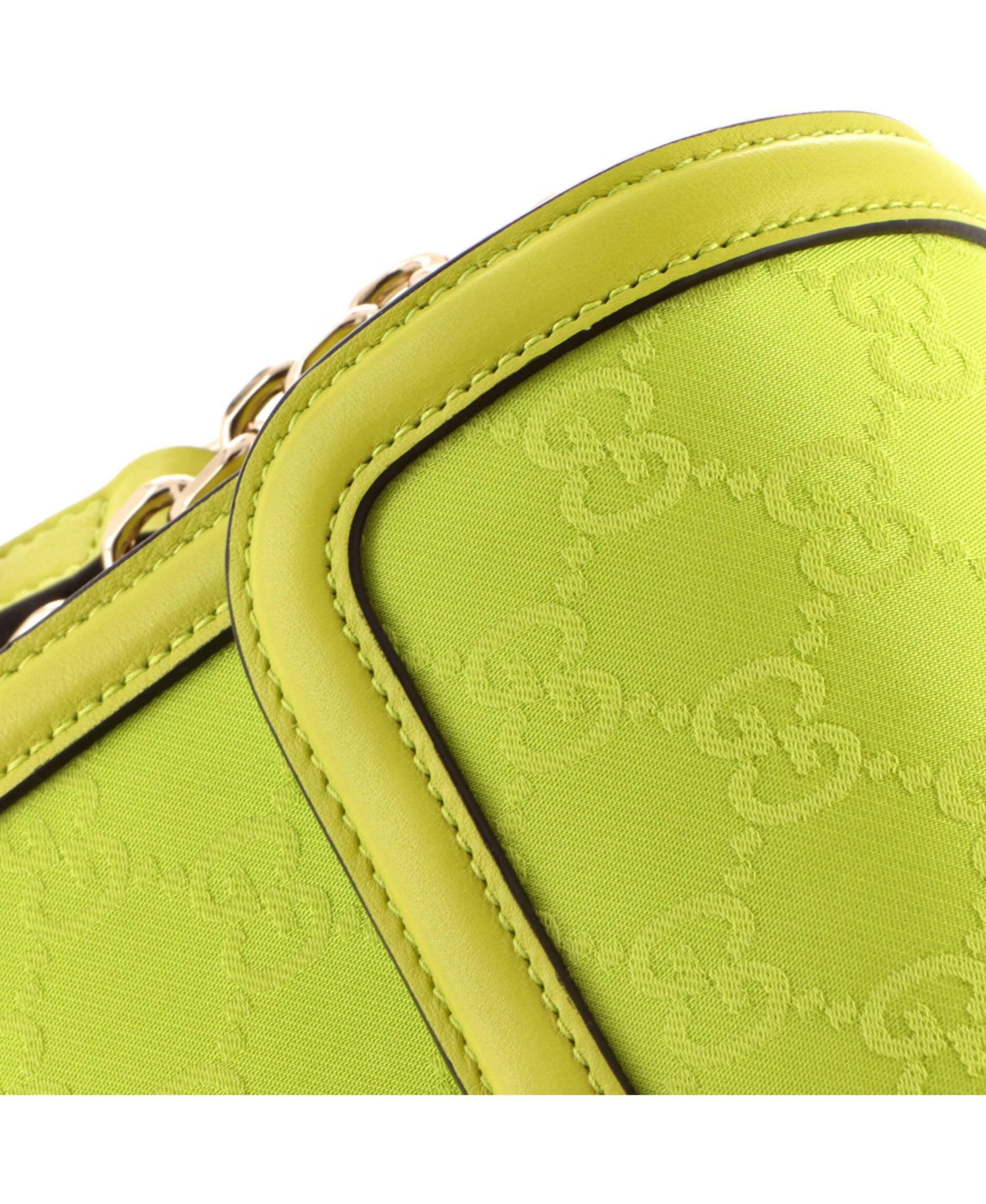 Small Go Shoulder Bag GG Canvas with Leather