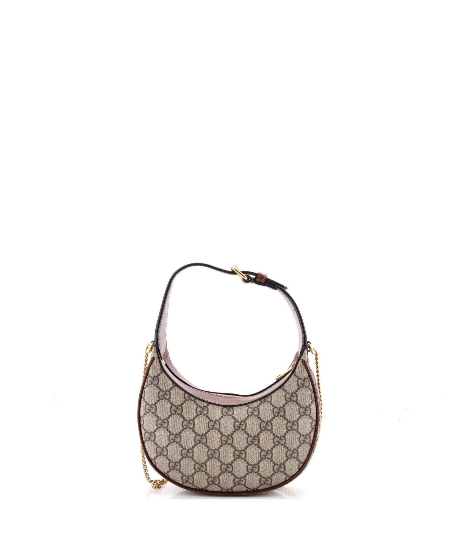 Mini Interlocking G Patch Half Moon Hobo GG Coated Canvas