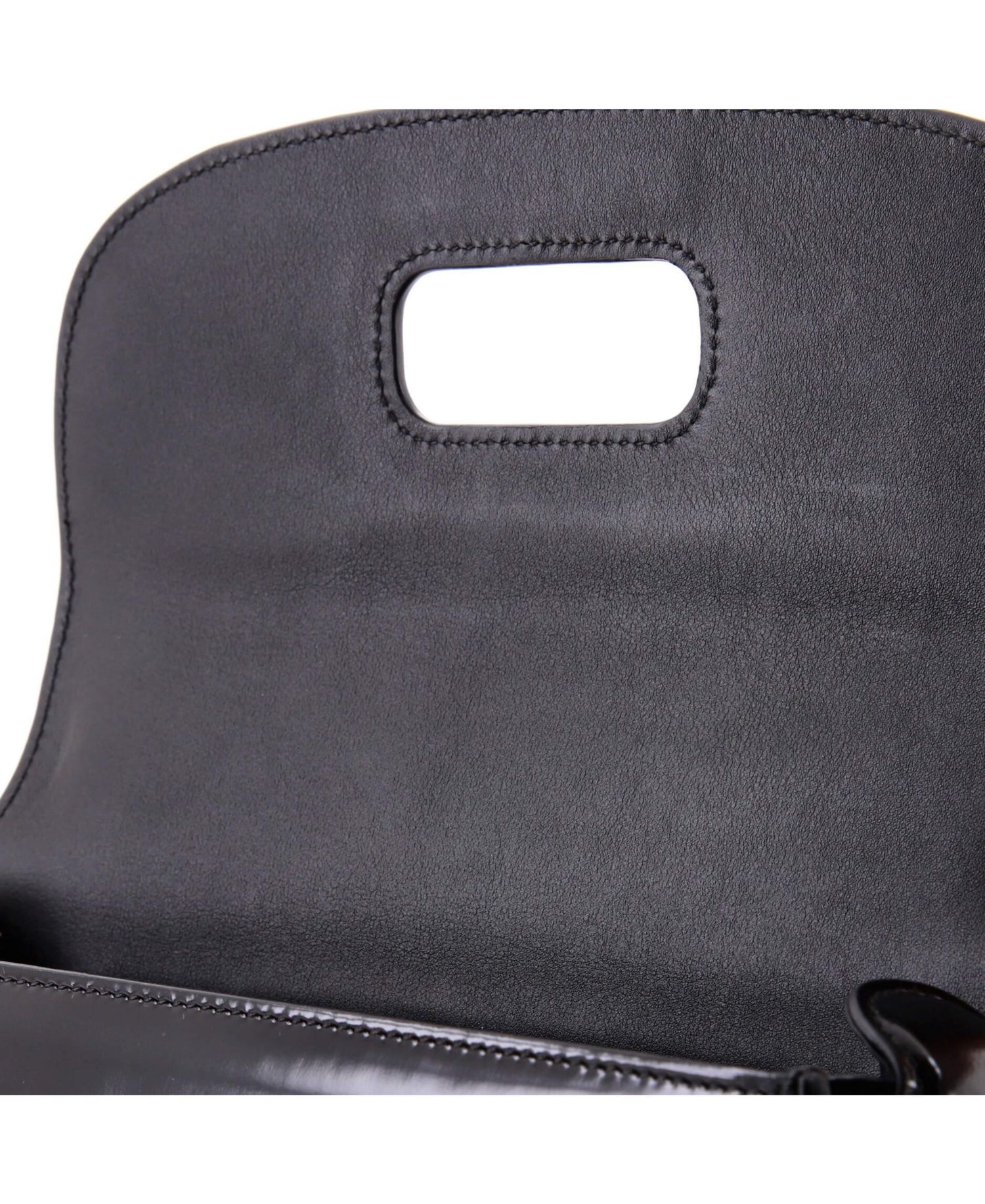 Medium Bamboo Diva Top Handle Bag Polished Leather