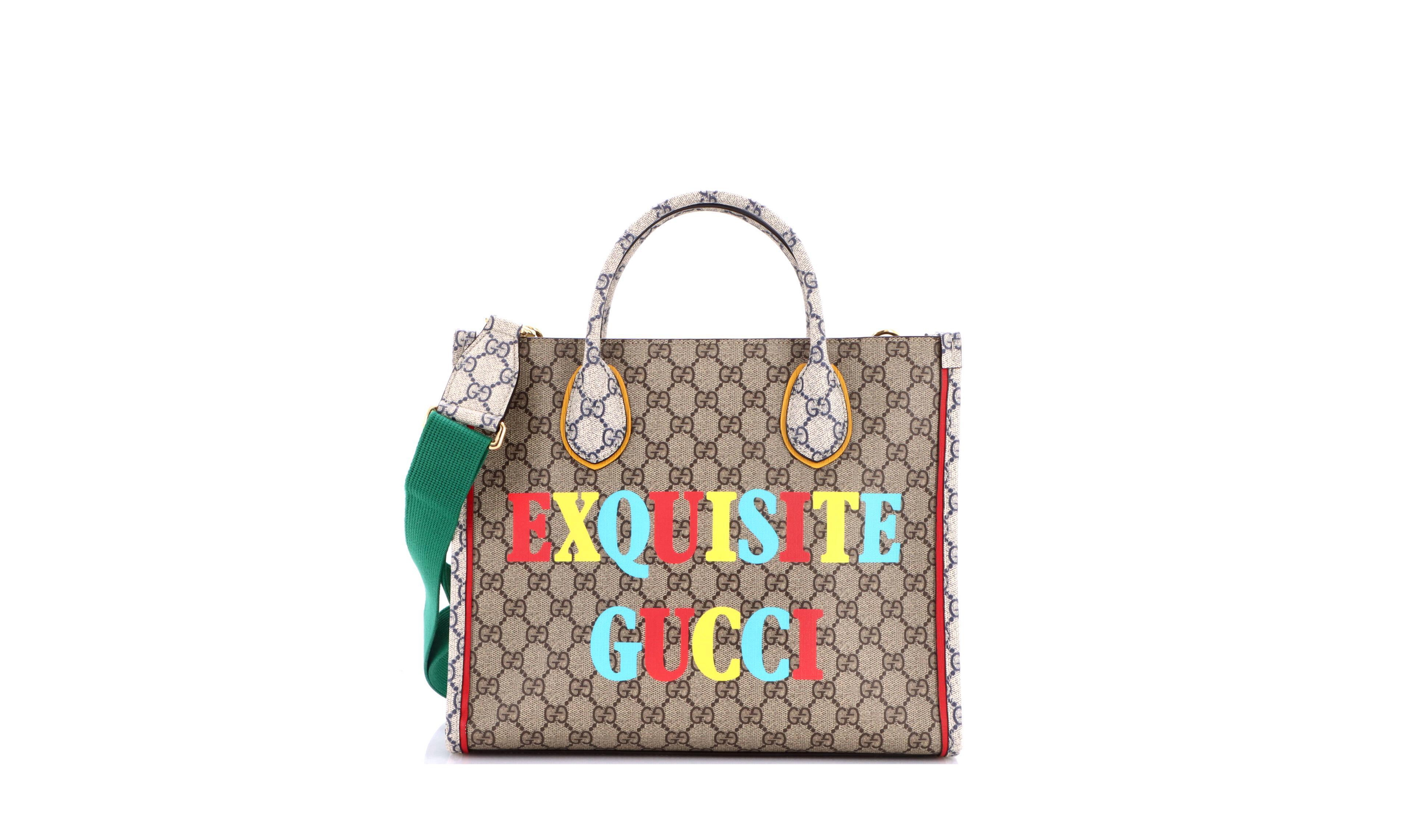 Pre-Owned Gucci Small Exquisite Tote Printed Gg Coated Canvas