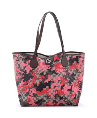 Large GG Open Tote GG Camouflage Coated Canvas