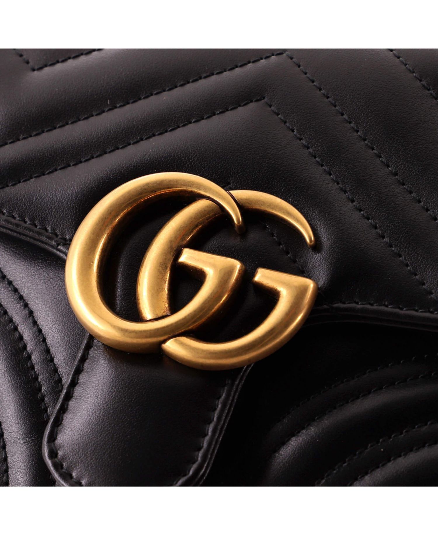 Mini GG Marmont Square Flap Bag Matelasse Leather
