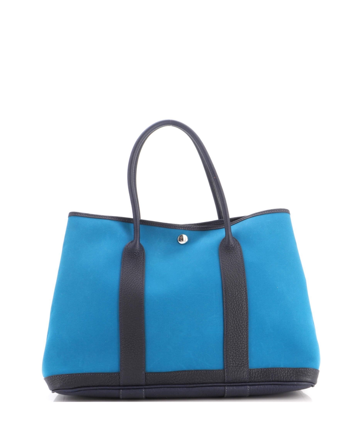Pre-Owned HERMES Garden Party Large Canvas-Leather Tote
