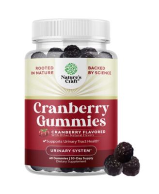 Cranberry Gummies for Adults - Cranberry Concentrate Chewable Supplement - 60 Count