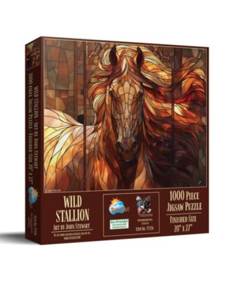 Wild Stallion 1000-Piece Interlocking Jigsaw Puzzle, Ages 15+
