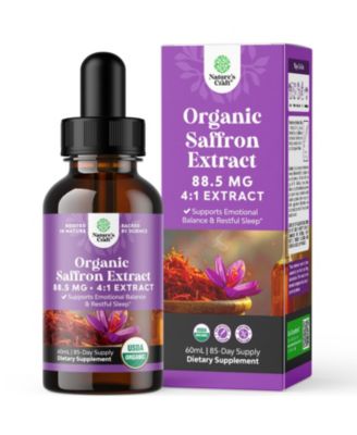 Saffron Extract Drops 88.5mg Per Serving - Berry Flavor Liquid Saffron Supplement - 2 Fl Oz (85 Servings)