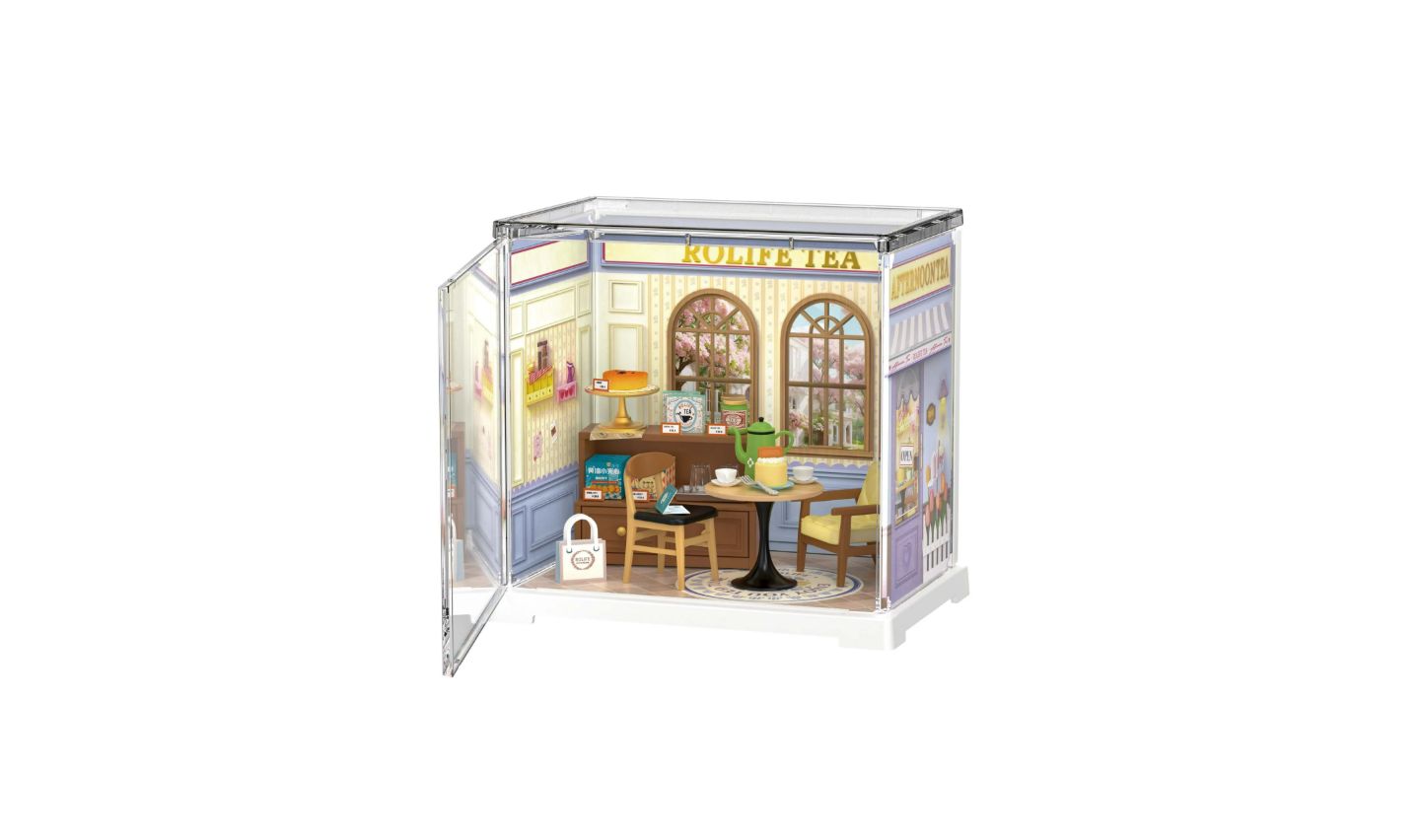 Детские конструкторы Robotime Super Creator Mini Series Cake Shop, DIY Plastic Miniature Kits Retail Store Series, Mini Model House Building Set for Teens DIY Crafts — фото 1