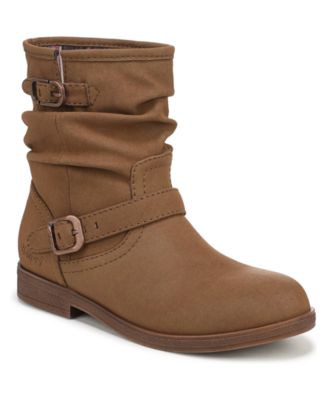 Women's Piers Slouch Slip-On Almond Toe Faux Leather Boots