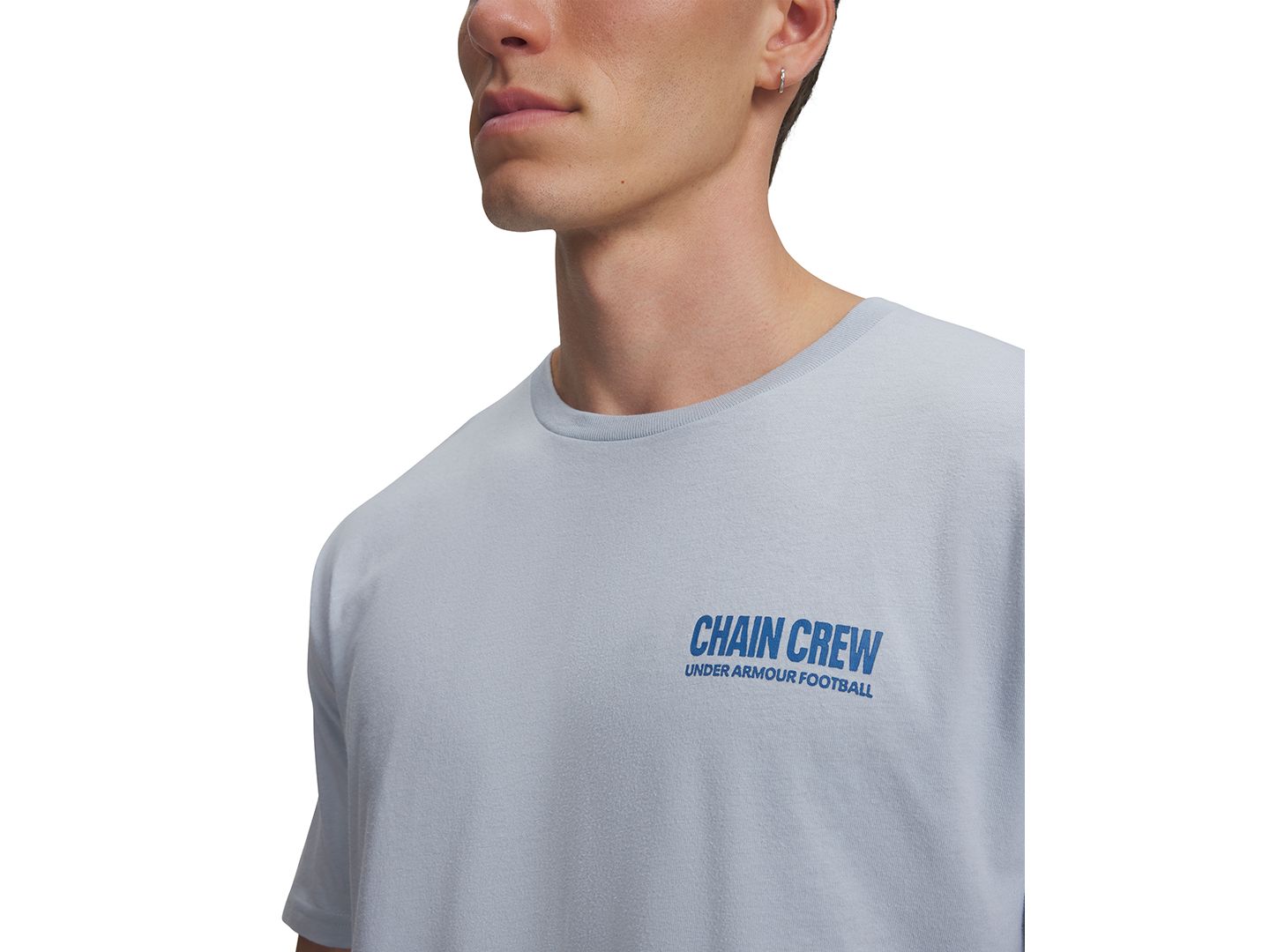 Мужская футболка Under Armour Live BTS Graphic Crewneck, цвет: Синий туманный — фото 3