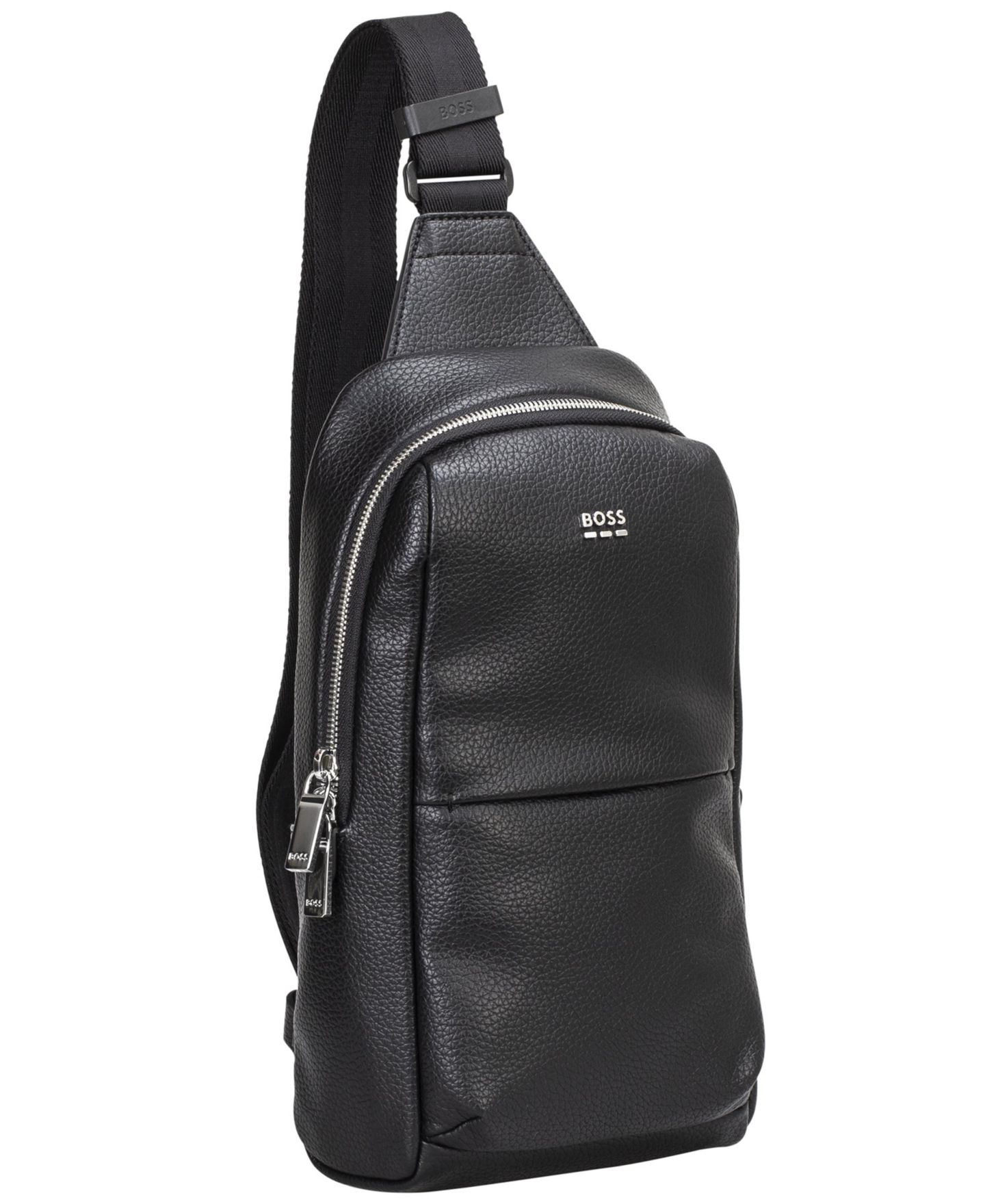 Мужская сумка через плечо Hugo Boss Ray Evo Monostrap с регулируемым ремнём, цвет: Чёрный — фото 1