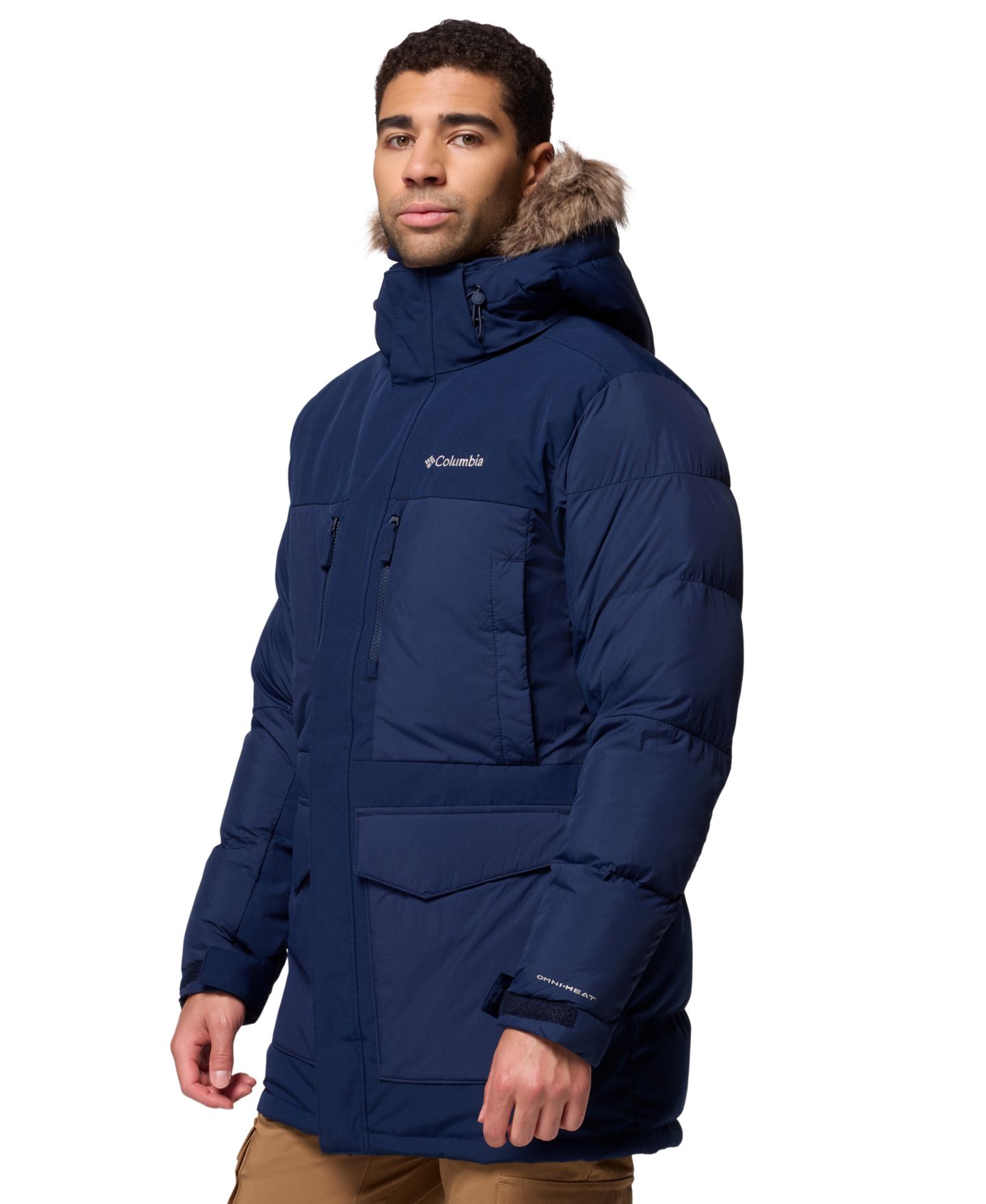 Мужская куртка Columbia Marquam Peak Fusion II Parka, цвет: Тёмно-синий — фото 3