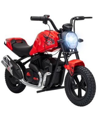 24V Ride On Motorcycle with 12" Pneumatic Tires, 24V Motor, Ages 6-12