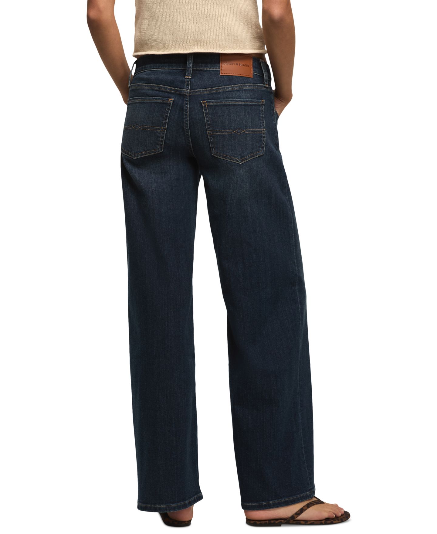 Женские джинсы Lucky Brand Sweet Mid Rise Wide-Leg, цвет: Варёный, вариант 1 — фото 6
