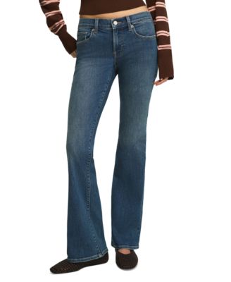 Women's Sweet Flare Mid-Rise Cotton-Blend Jeans