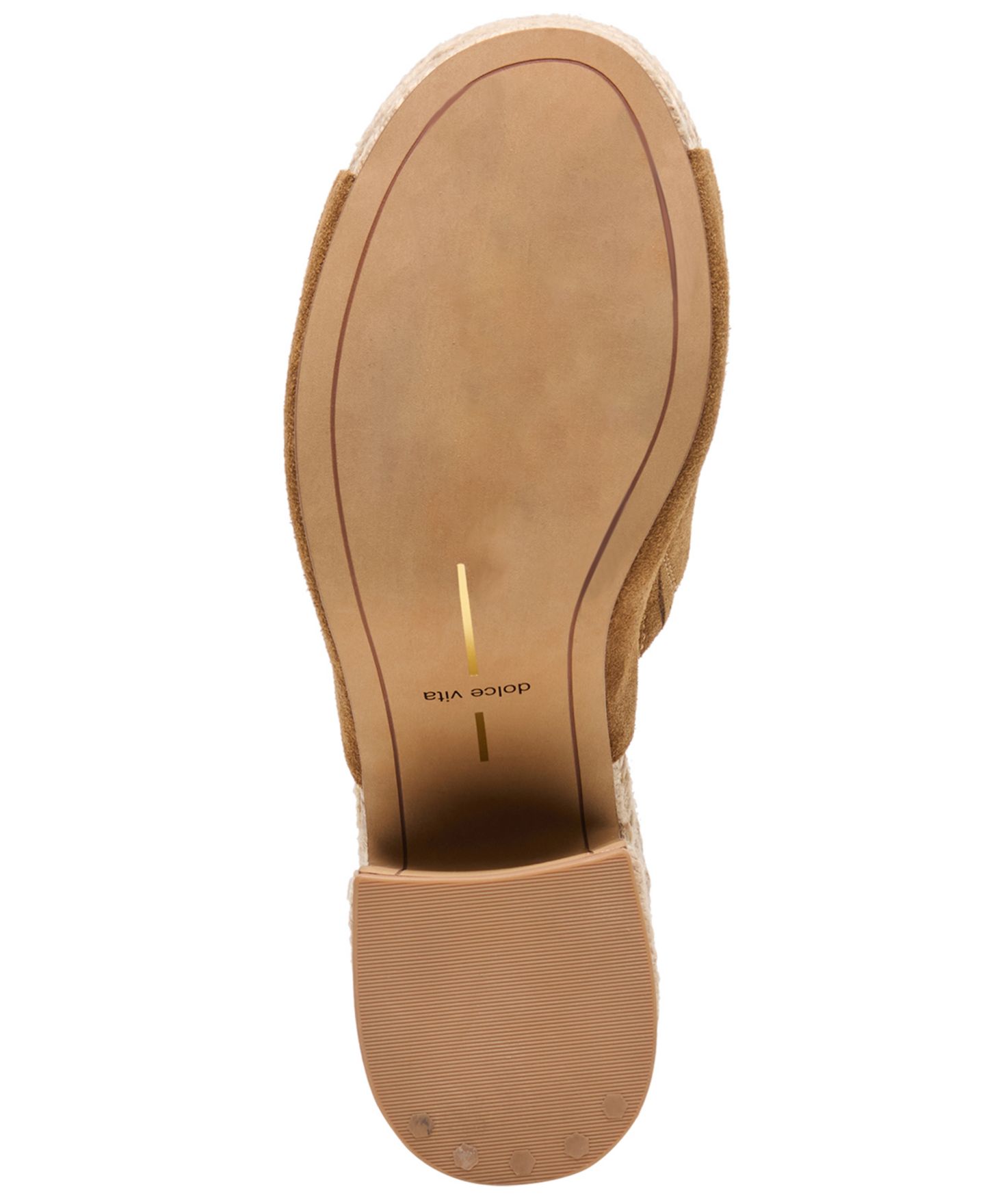 Женские сандалии Dolce Vita Bodhi Espadrille Platform Block Heel, цвет: Коричневый замшевый — фото 5
