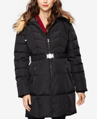 A Pea In The Pod Maternity Belted Quilted Puffer Coat - Macy's