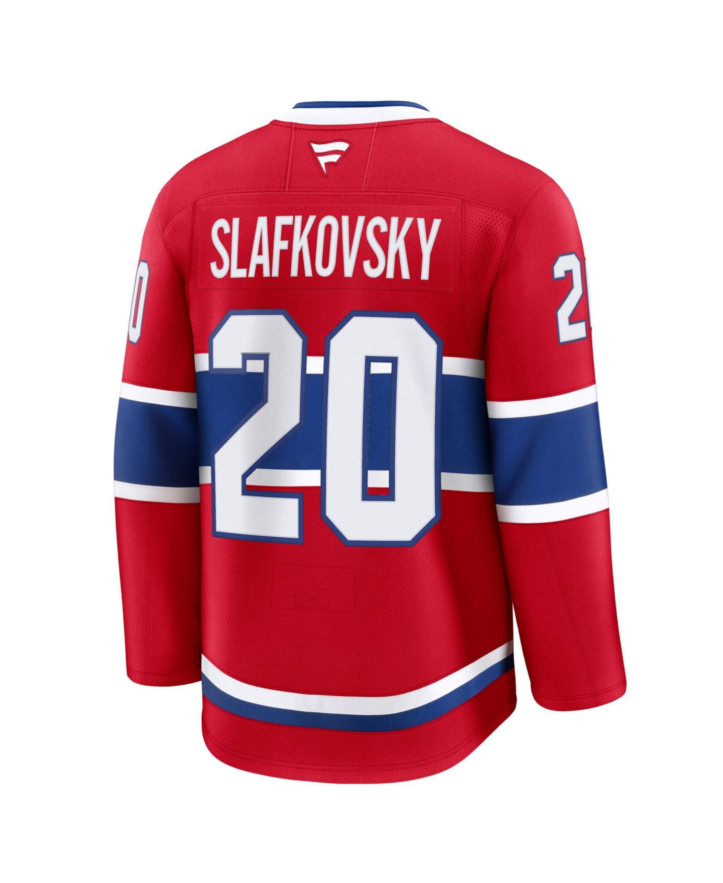 Мужской топ Fanatics Juraj Slafkovsky Red Montreal Canadiens Premium Jersey — фото 2