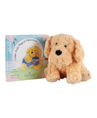 Warmies 13" Microwavable Plush Dog and Board Book, 2-Piece Set