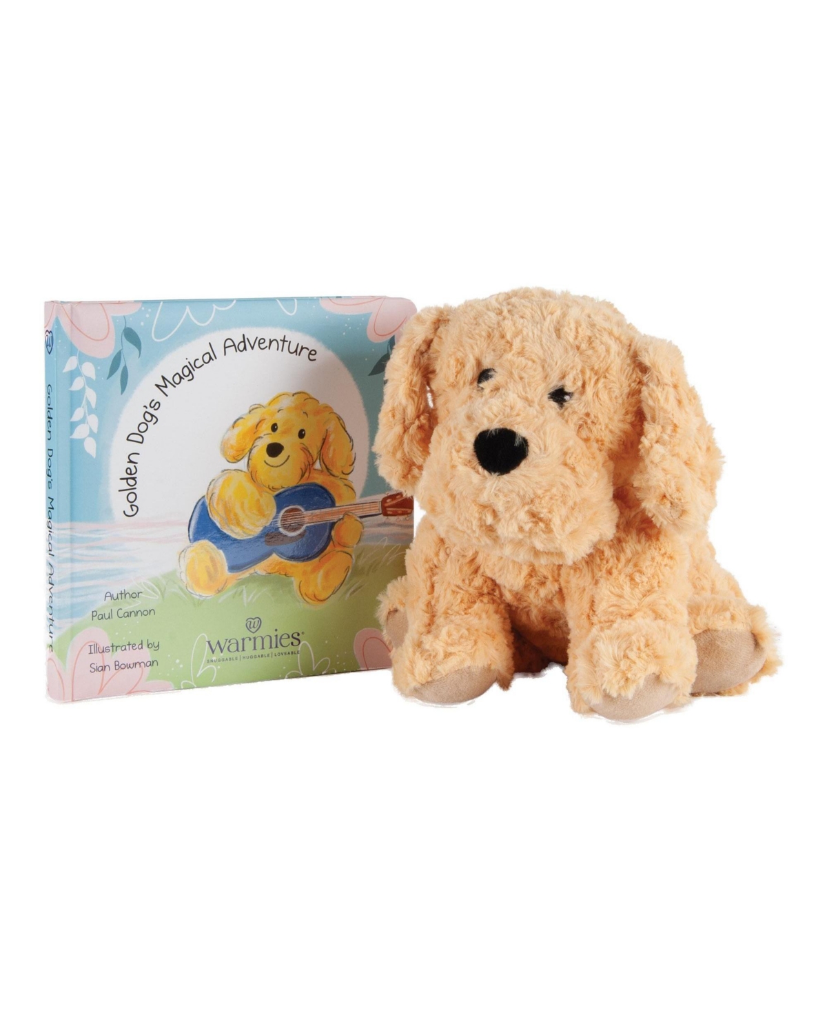 Intelex Warmies 13" Microwavable Plush Dog and Board Book, 2-Piece Set