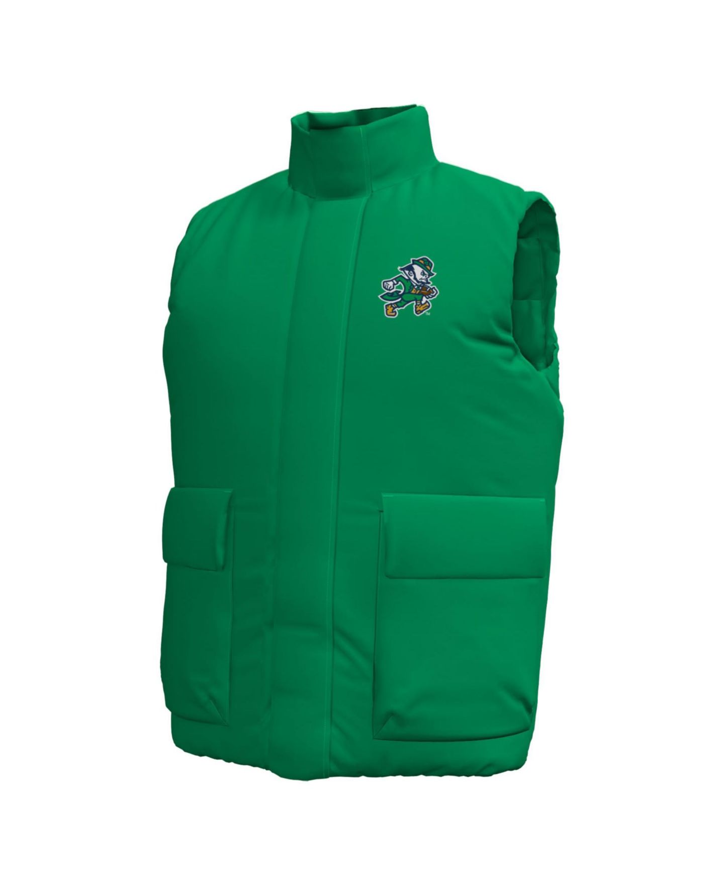 Мужской жилет Under Armour #1 Kelly Green Notre Dame Fighting Irish Irish Wear Green Expanse Full-Zip Vest — фото 3