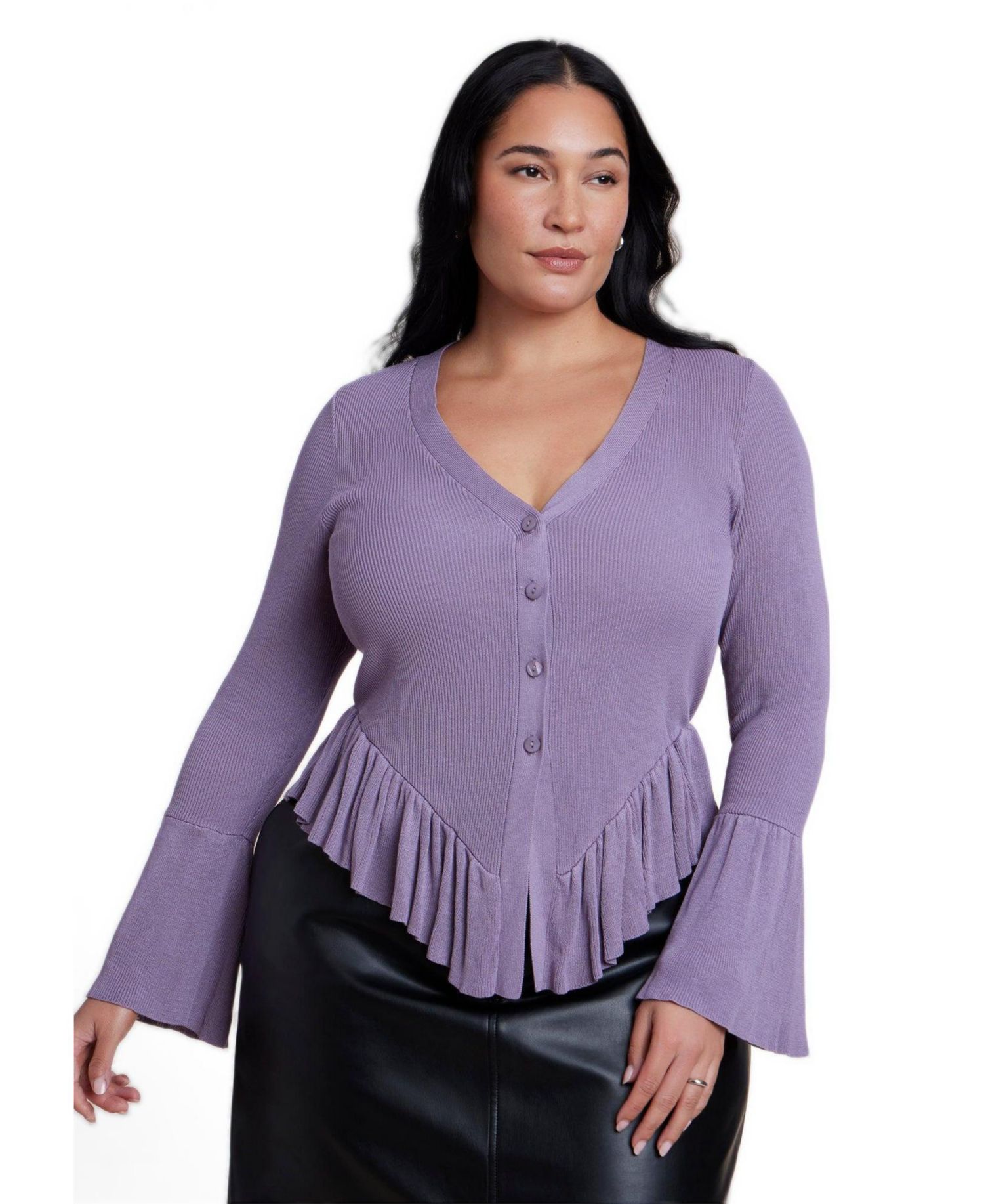 Women's Ruffle Cardigan