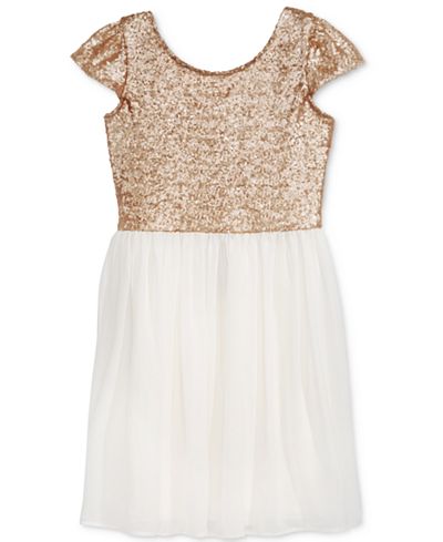 Crystal Doll Sequin Special Occasion Dress, Big Girls (7-16)