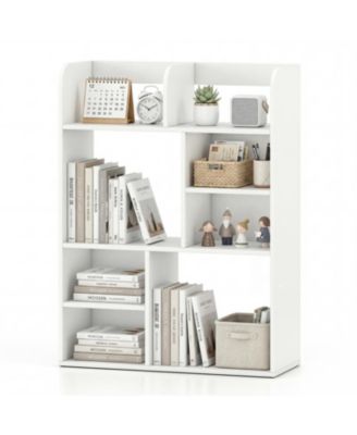 Desktop Display Rack with 8 Open Cubes for Home Office