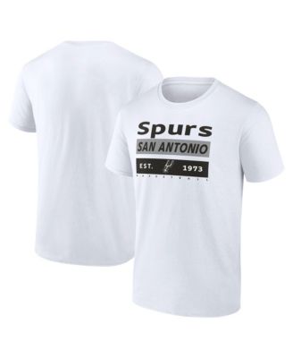 Men's White San Antonio Spurs Finger Roll T-Shirt