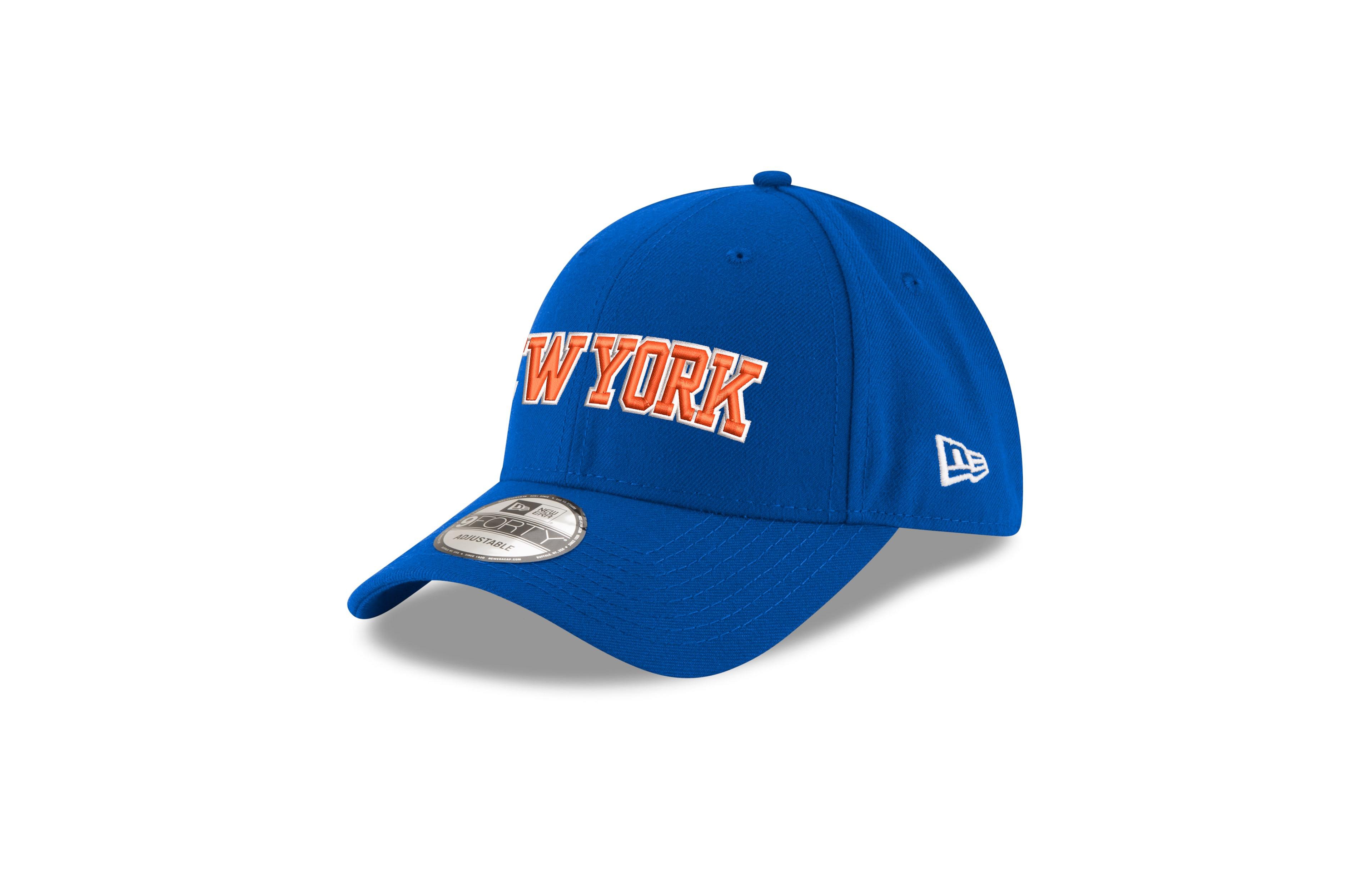 New Era Big Boys' and Girls' Blue New York Knicks Wordmark Adjustable Hat