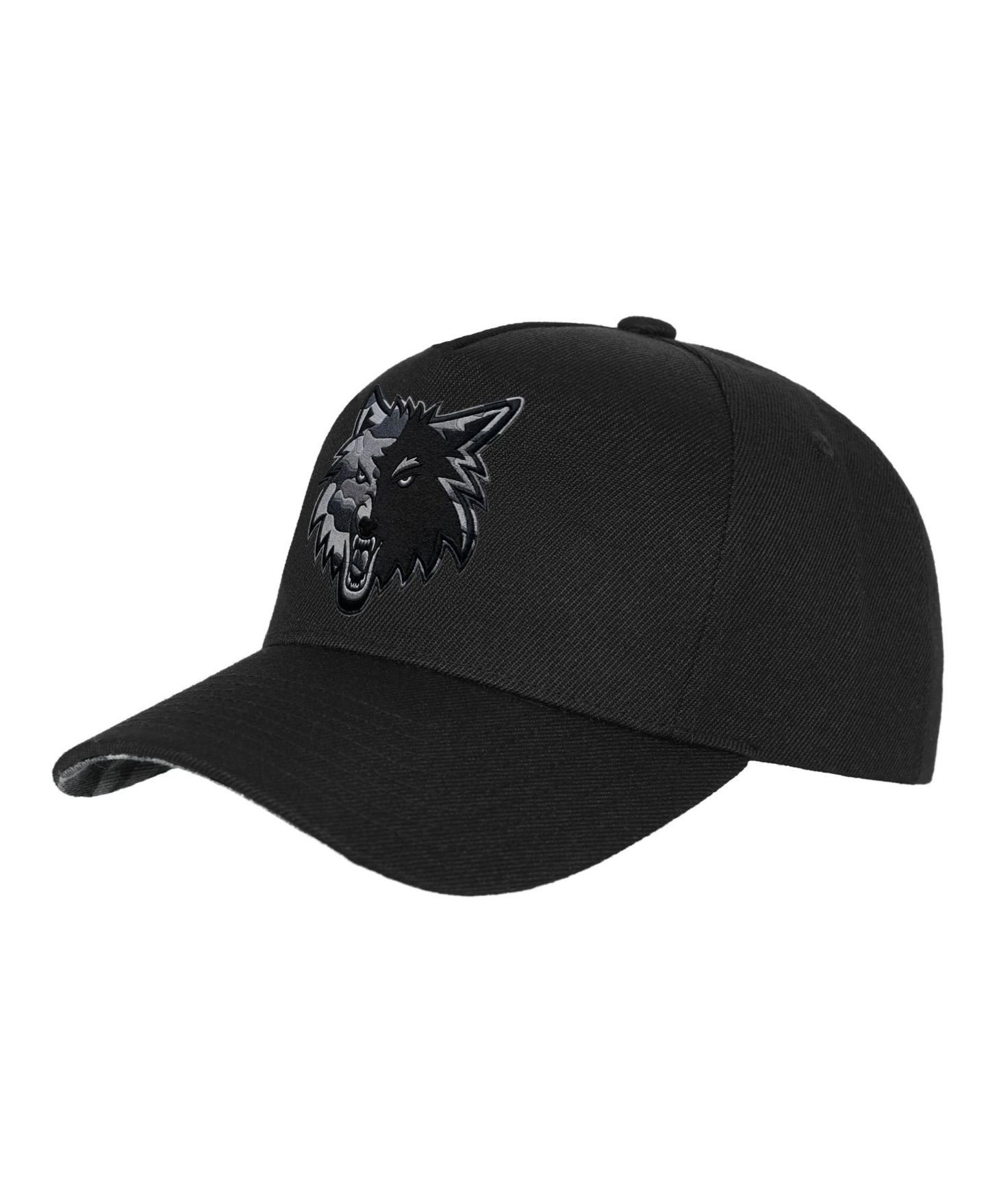 Детская кепка Mitchell & Ness Black Minnesota Timberwolves 404 Club Camo Pro Pinch Snapback Hat — фото 1